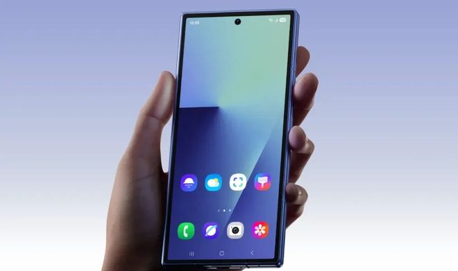 三星三折疊展出,首款內折三折疊